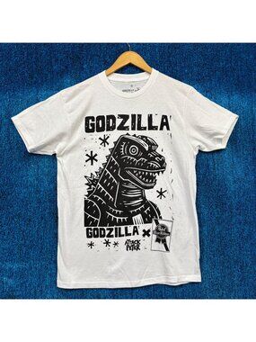 Godzilla King Of Monster White T-Shirt Size Medium